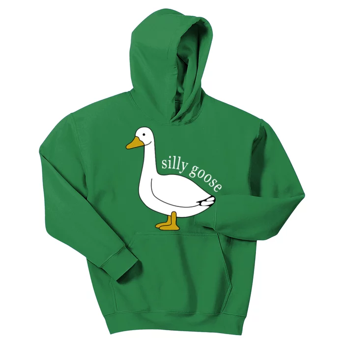 Cute Silly Goose Ugly Xmas Funny Goose Trendy Kids Hoodie