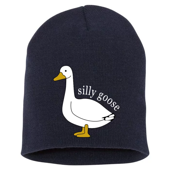 Cute Silly Goose Ugly Xmas Funny Goose Trendy Short Acrylic Beanie