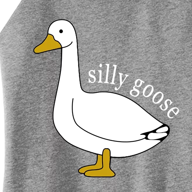 Cute Silly Goose Ugly Xmas Funny Goose Trendy Women’s Perfect Tri Rocker Tank