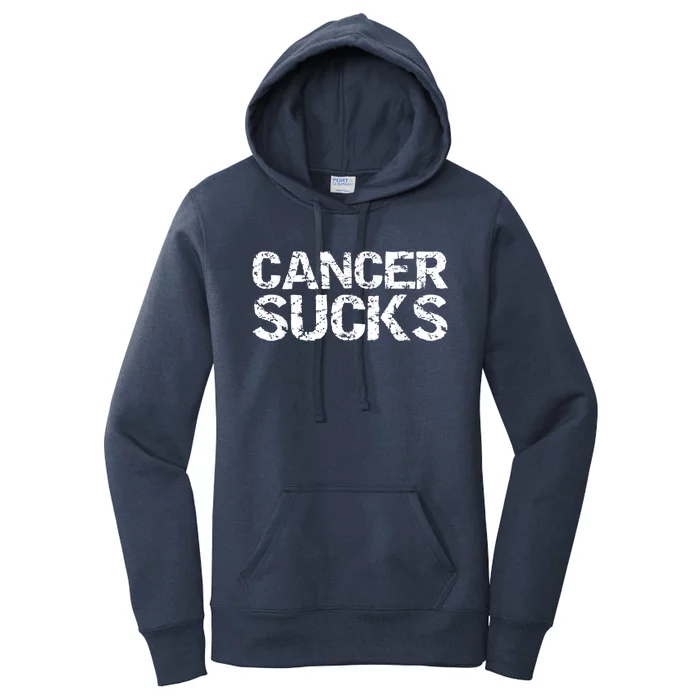 Cancer Sucks Gift Hooded Cancer Women's Pullover Hoodie