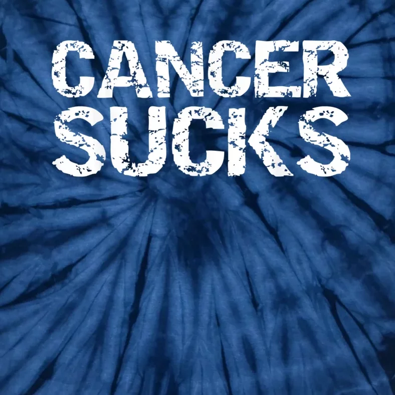 Cancer Sucks Gift Hooded Cancer Tie-Dye T-Shirt