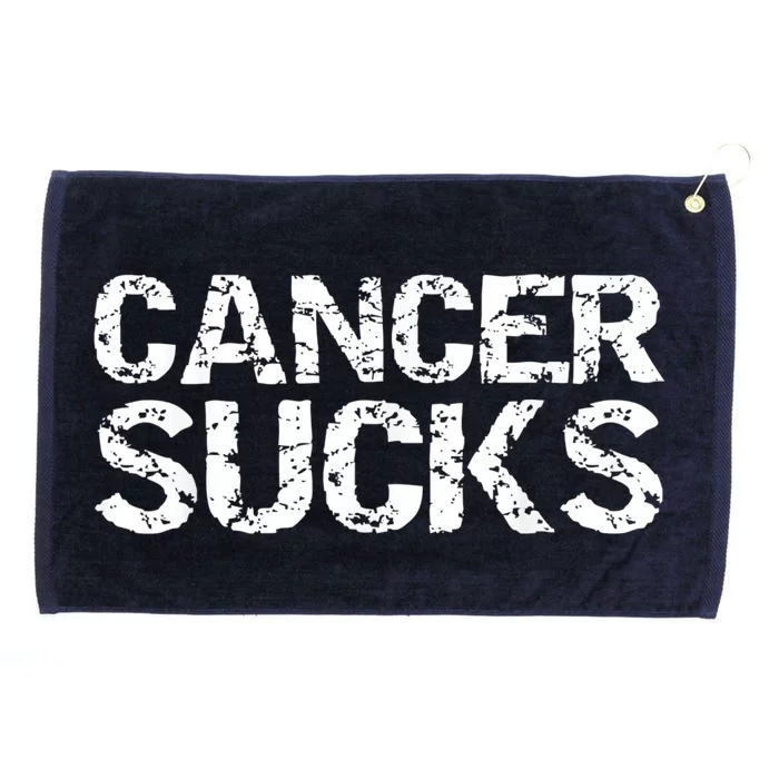 Cancer Sucks Gift Hooded Cancer Grommeted Golf Towel