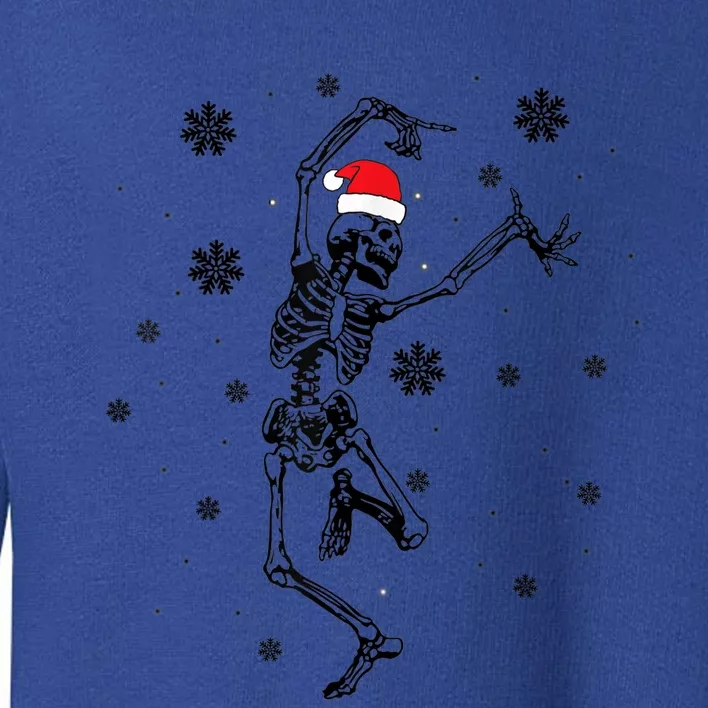 Christmas Skeleton Gift Skeleton Dancing Christmas Gift Toddler Sweatshirt