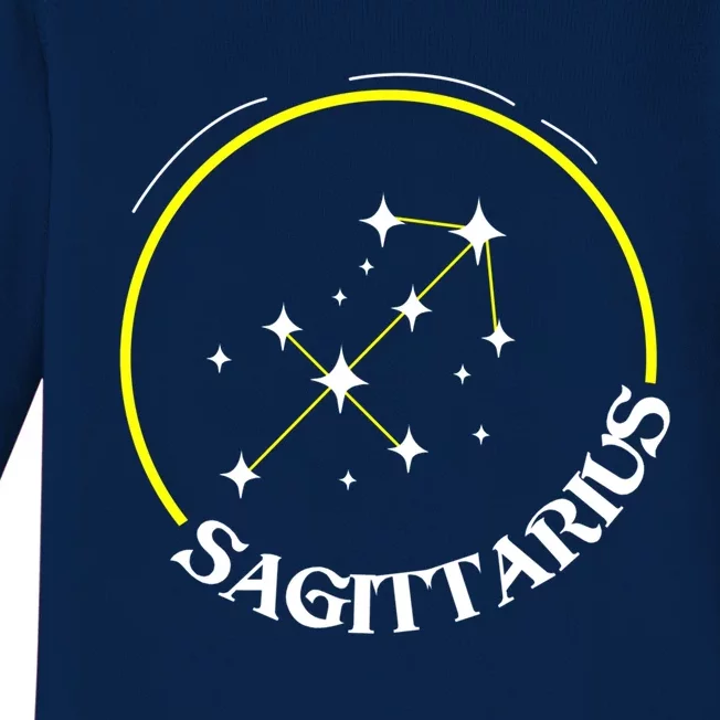 Constellation Sagittarius Gift Baby Long Sleeve Bodysuit