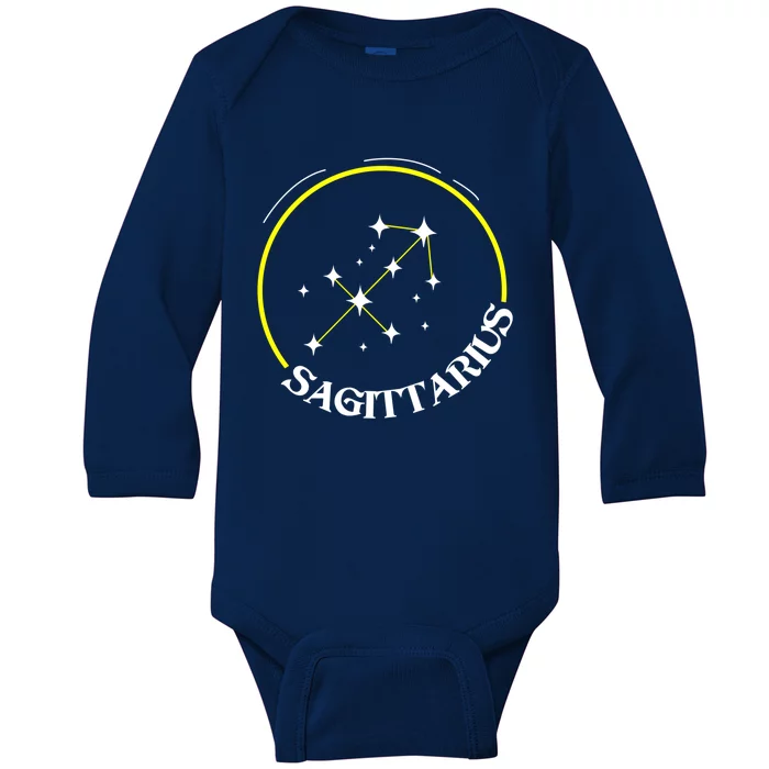 Constellation Sagittarius Gift Baby Long Sleeve Bodysuit