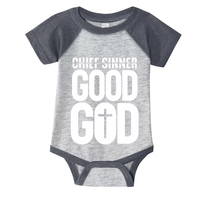 Chief Sinner Good God Long Infant Baby Jersey Bodysuit