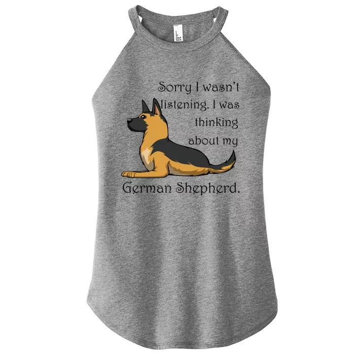 Cute Saying Ger Shepherd Owner Gift Women’s Perfect Tri Rocker Tank