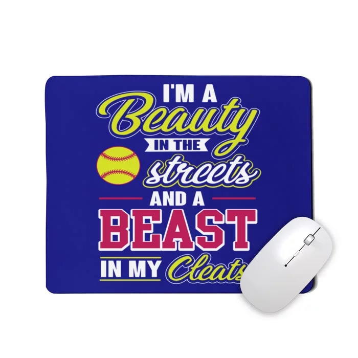 Cute Softball Gift For Softball Players Mousepad