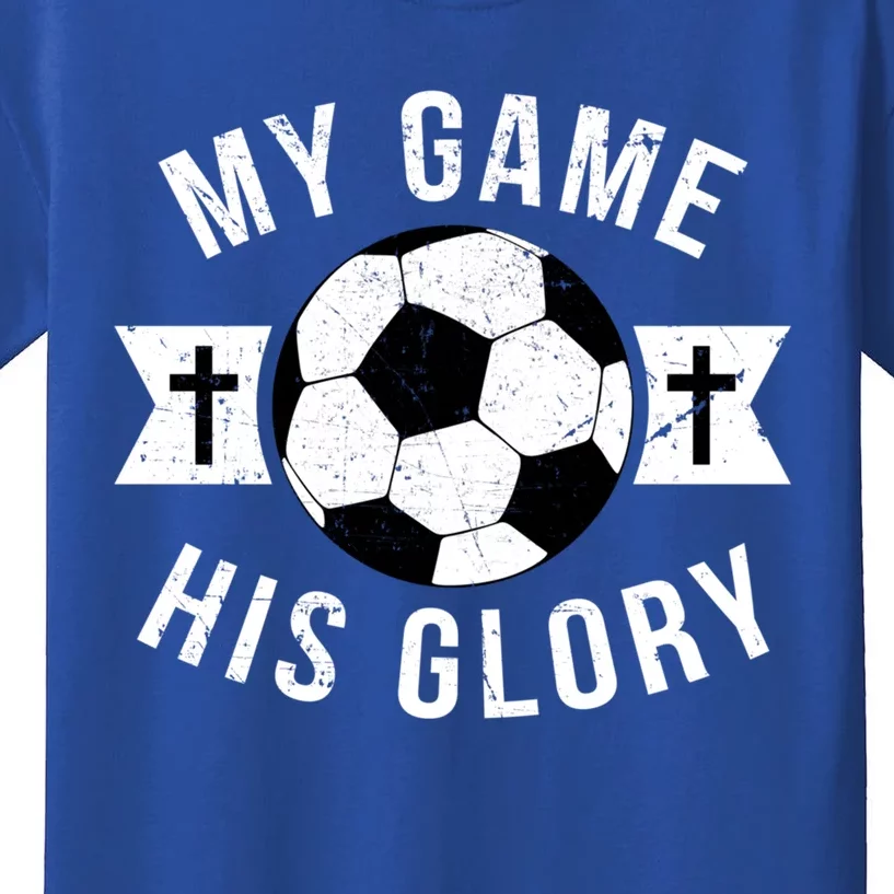 Christian Soccer Gifts Sayings Phrases Cross Kids T-Shirt