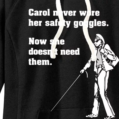 Carol Safety Goggles Funny Science Chemistry Women's Fleece Hoodie