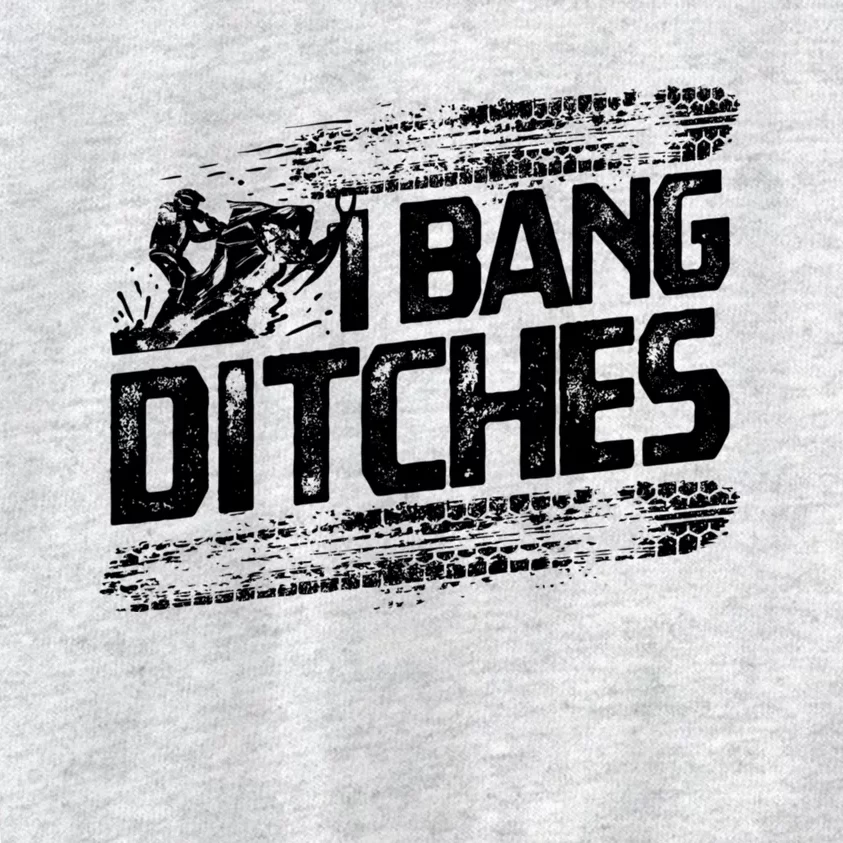 Cool Snowmobile Gift I Bang Ditches Snowmobiling Kids Sweatshirt