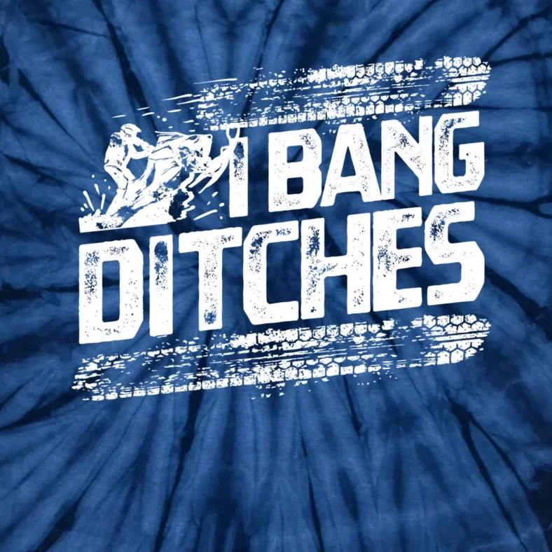 Cool Snowmobile Gift I Bang Ditches Snowmobiling Tie-Dye T-Shirt