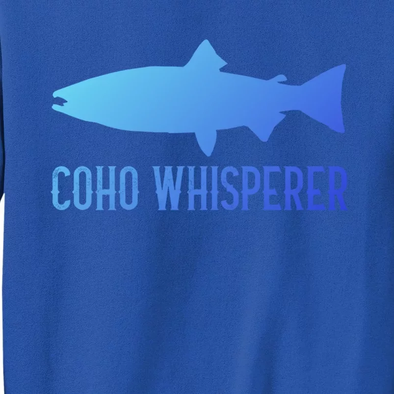 Coho Salmon Gift Fun Fishing Gift Laskan Fisher Tall Sweatshirt