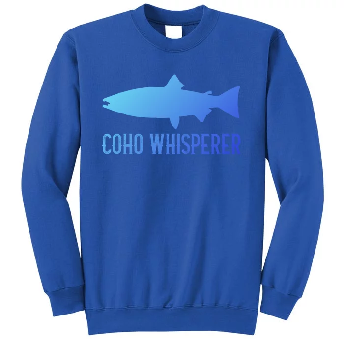 Coho Salmon Gift Fun Fishing Gift Laskan Fisher Tall Sweatshirt