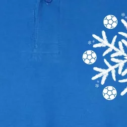 Christmas Soccer Gift Winter Snowflake Gift Softstyle Adult Sport Polo