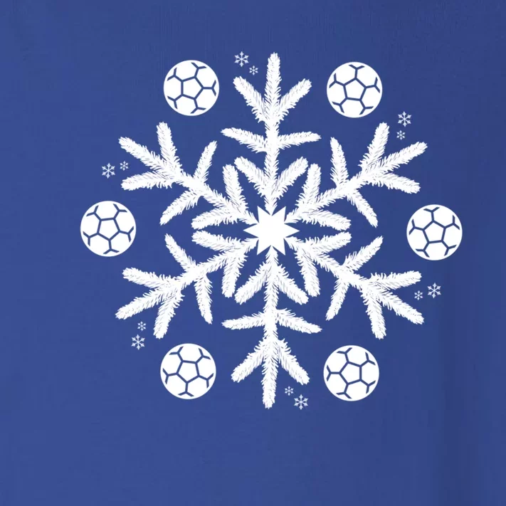 Christmas Soccer Gift Winter Snowflake Gift Toddler Long Sleeve Shirt