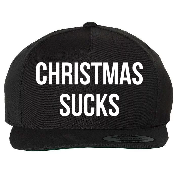 Christmas Sucks Great Gift Wool Snapback Cap