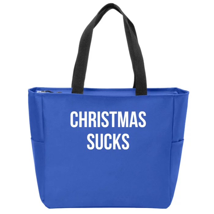 Christmas Sucks Great Gift Zip Tote Bag