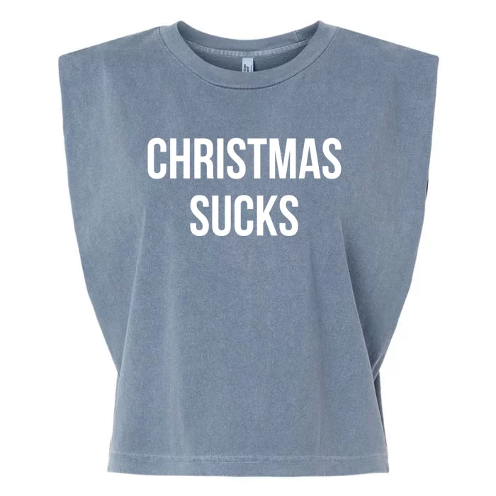 Christmas Sucks Great Gift Garment-Dyed Women's Muscle Tee