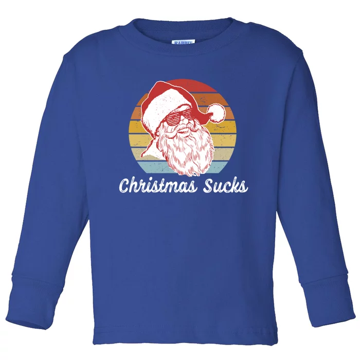 Christmas Sucks Gift Toddler Long Sleeve Shirt