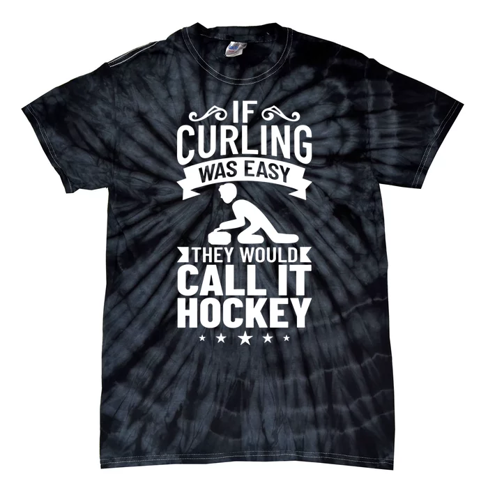 Curling Sport Game Curler Player Stones Broom Curl Cool Gift Tie-Dye T-Shirt