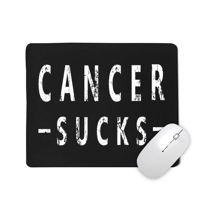 Cancer Sucks Gift Hooded Cancer Gift Mousepad