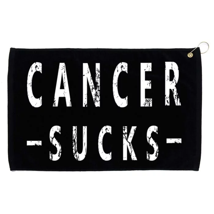 Cancer Sucks Gift Hooded Cancer Gift Grommeted Golf Towel