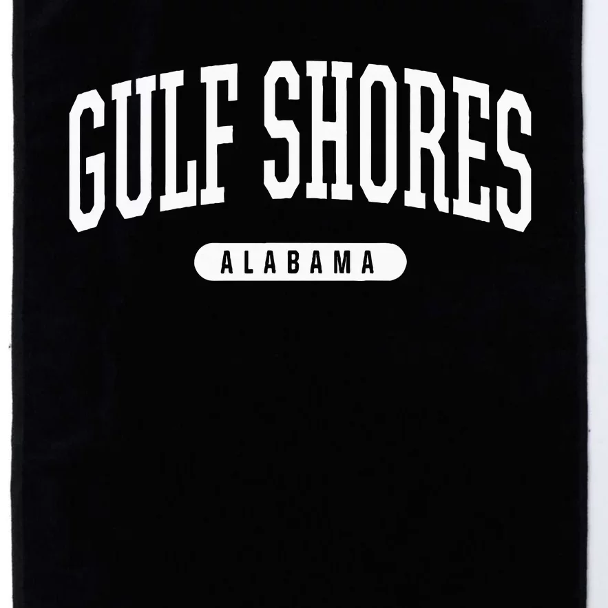 College Style Gulf Shores Alabama Souvenir Gift Platinum Collection Golf Towel