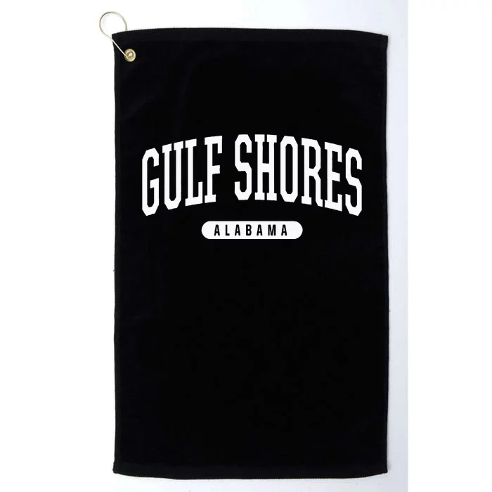 College Style Gulf Shores Alabama Souvenir Gift Platinum Collection Golf Towel