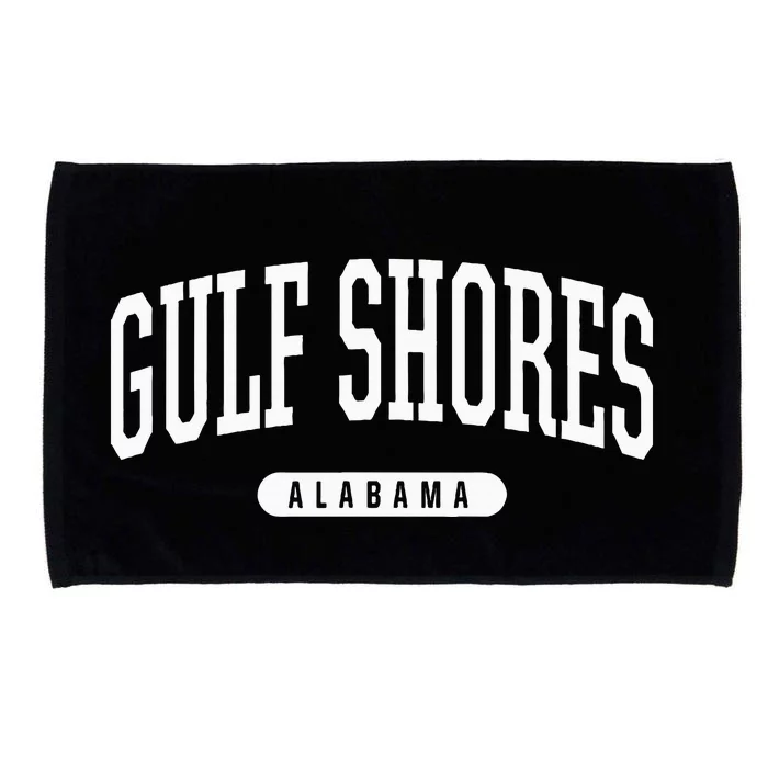 College Style Gulf Shores Alabama Souvenir Gift Microfiber Hand Towel