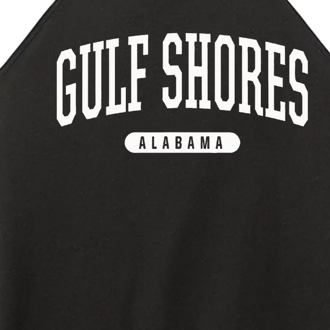 College Style Gulf Shores Alabama Souvenir Gift Women’s Perfect Tri Rocker Tank