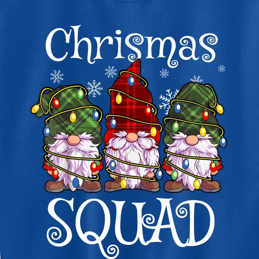 Christmas Squad Gnomies Christmas Gnome Family Matching Pjs Great Gift Kids Sweatshirt