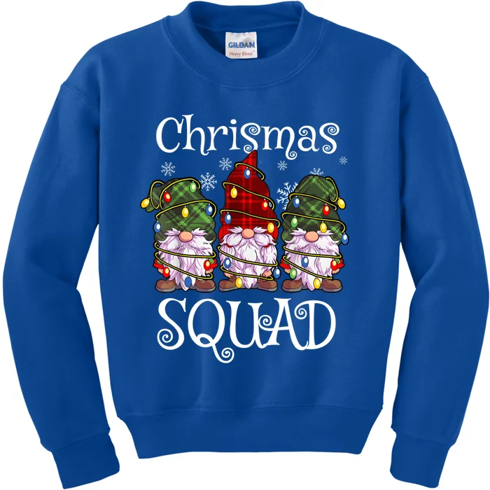 Christmas Squad Gnomies Christmas Gnome Family Matching Pjs Great Gift Kids Sweatshirt