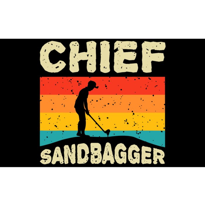 Chief Sandbagger Gag Golf Bumper Sticker