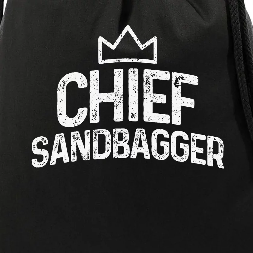 Chief Sandbagger Golf Gag Gifts Novelty Drawstring Bag