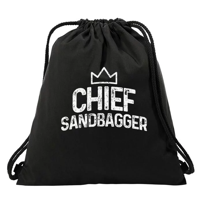 Chief Sandbagger Golf Gag Gifts Novelty Drawstring Bag