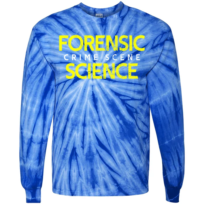 Crime Scene Gift Tie-Dye Long Sleeve Shirt