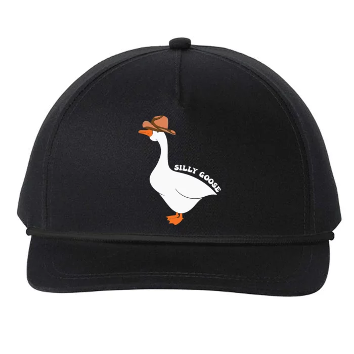 Cute Silly Goose Ugly Xmas Funny Goose Trendy Clothing Snapback Five-Panel Rope Hat