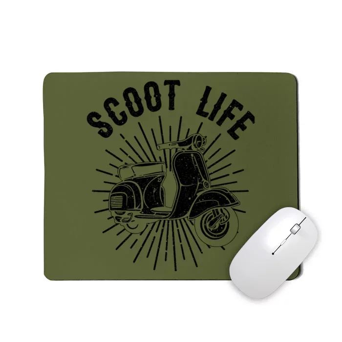 Cool Scooter Gift For Funny Scoot Life Motor Rider Mousepad