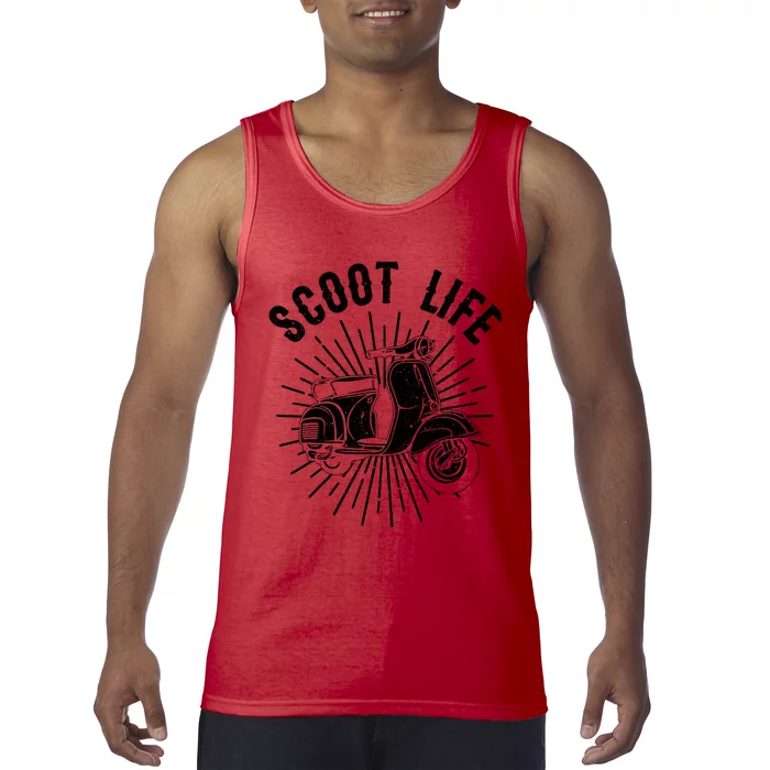 Cool Scooter Gift For Funny Scoot Life Motor Rider Tank Top