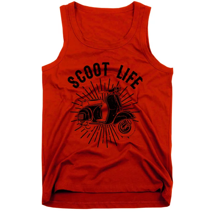 Cool Scooter Gift For Funny Scoot Life Motor Rider Tank Top