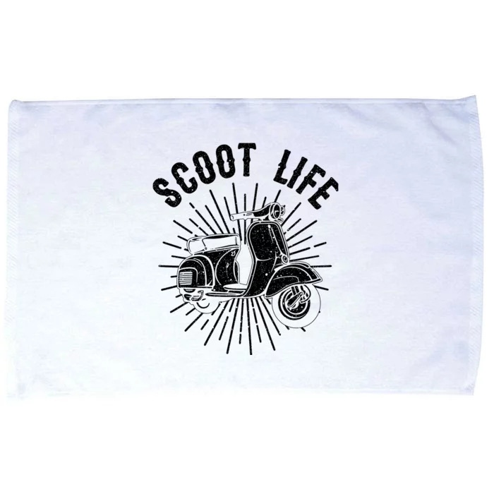 Cool Scooter Gift For Funny Scoot Life Motor Rider Microfiber Hand Towel