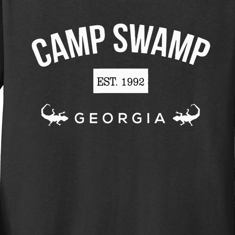 Camp Swamp Georgia Est 1992 – Camp Swamp Merch Kids Long Sleeve Shirt