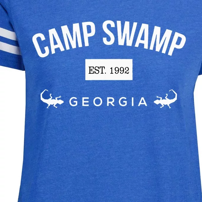 Camp Swamp Georgia Est 1992 – Camp Swamp Merch Enza Ladies Jersey Football T-Shirt