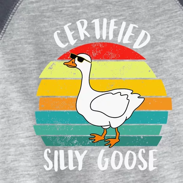 Certified Silly Goose Retro Goose Lover Farm Life Toddler Fine Jersey T-Shirt