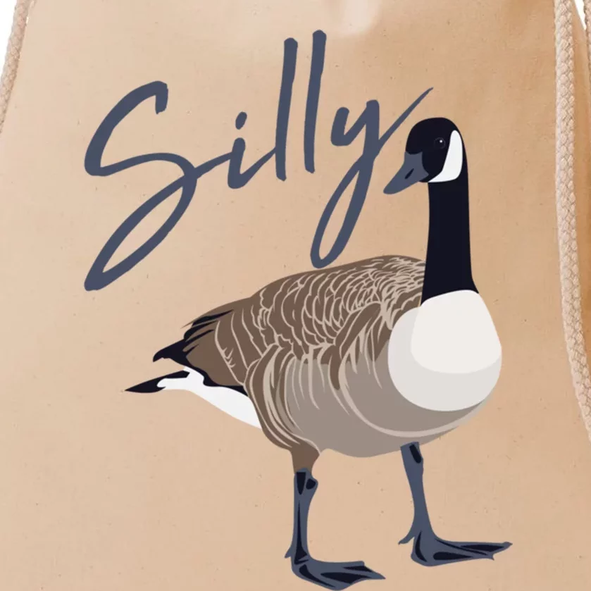 Canadian Silly Goose Funny Cute Bird Hunter Gift Animal Great Gift Drawstring Bag