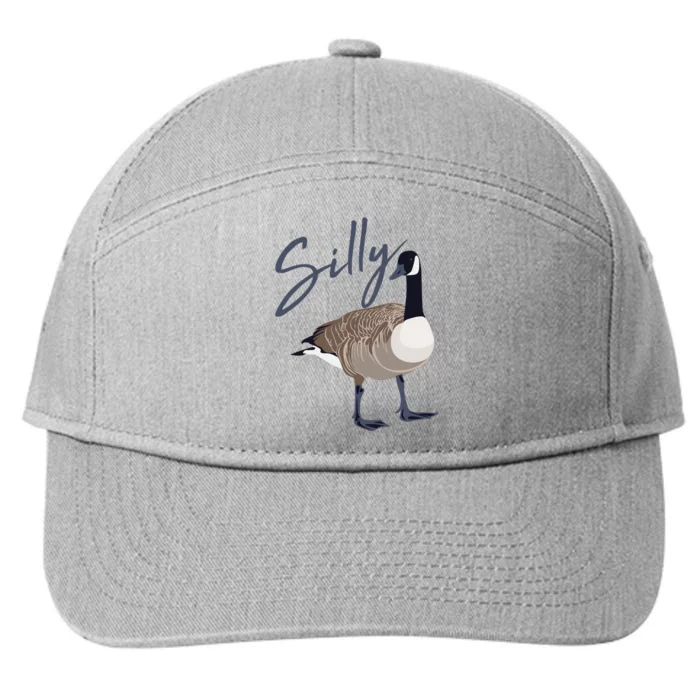 Canadian Silly Goose Funny Cute Bird Hunter Gift Animal Great Gift 7-Panel Snapback Hat