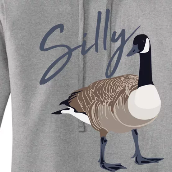 Canadian Silly Goose Funny Cute Bird Hunter Gift Animal Great Gift Women's Pullover Hoodie