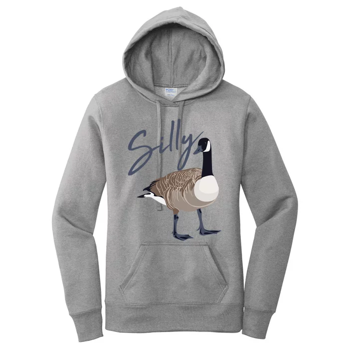 Canadian Silly Goose Funny Cute Bird Hunter Gift Animal Great Gift Women's Pullover Hoodie