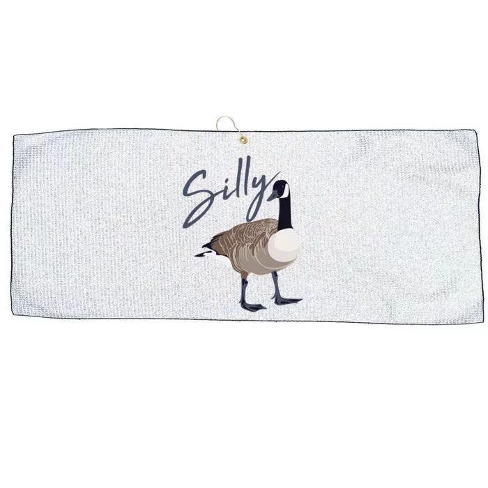 Canadian Silly Goose Funny Cute Bird Hunter Gift Animal Great Gift Large Microfiber Waffle Golf Towel